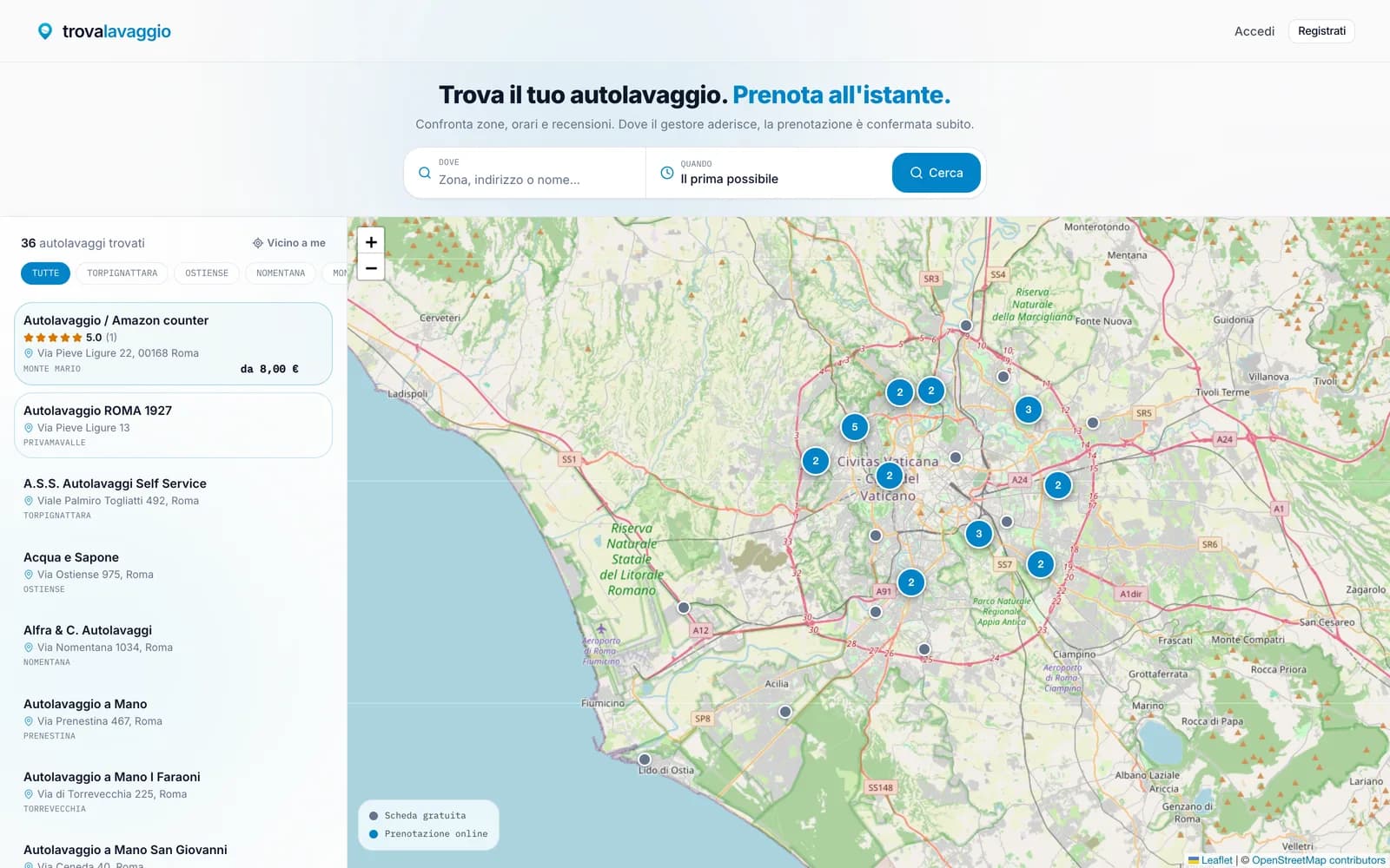 Trovalavaggio — anteprima del progetto